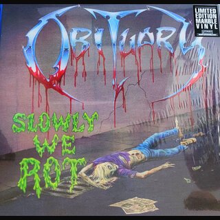 Obituary - Slowly we rot (12 LP) lim. orange/black swirl