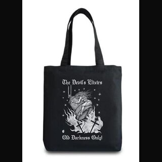 The Devils Elixirs - Old Darkness Only (Black Tote Bag)