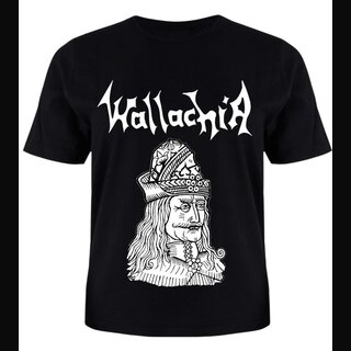 Wallachia -  Vlad Tepes White (Black T-Shirt)